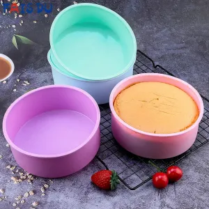Round Nonstick Silicone Cake Pan for Bakeware