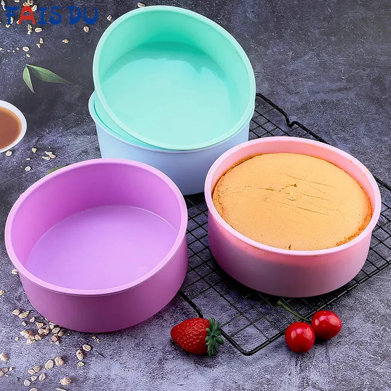 Round Nonstick Silicone Cake Pan for Bakeware