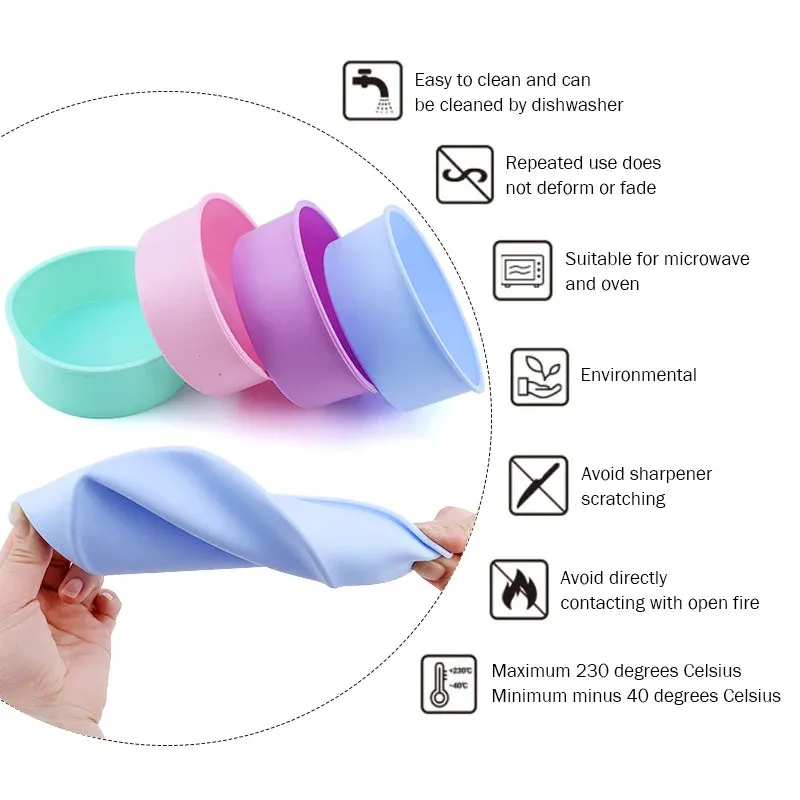 Round Nonstick Silicone Cake Pan for Bakeware