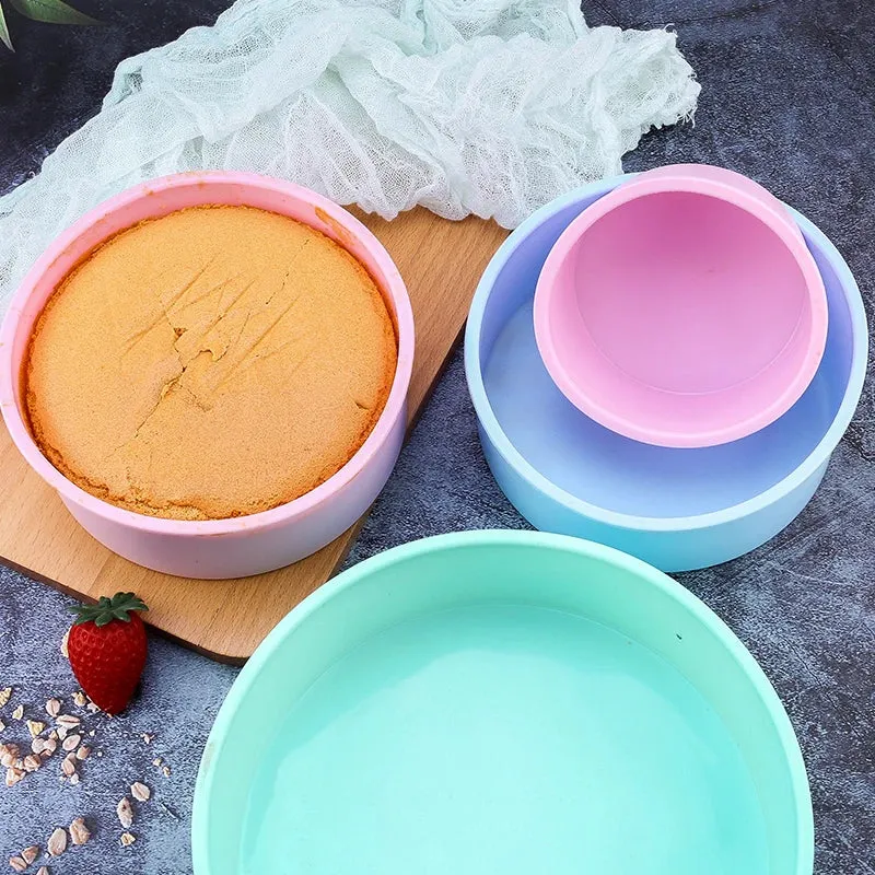 Round Nonstick Silicone Cake Pan for Bakeware