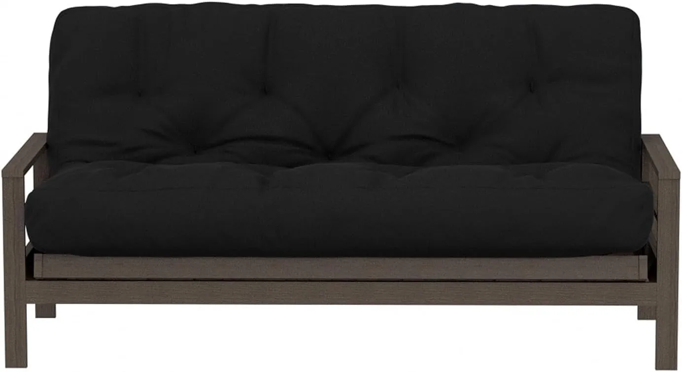 Royal Sleep Products by The Futon Factory 6 inch Memory Foam Futon Mattress - Solid Black Cover - Full Size - CertiPUR Certified Foams - Made in USA - (Frame not Included)