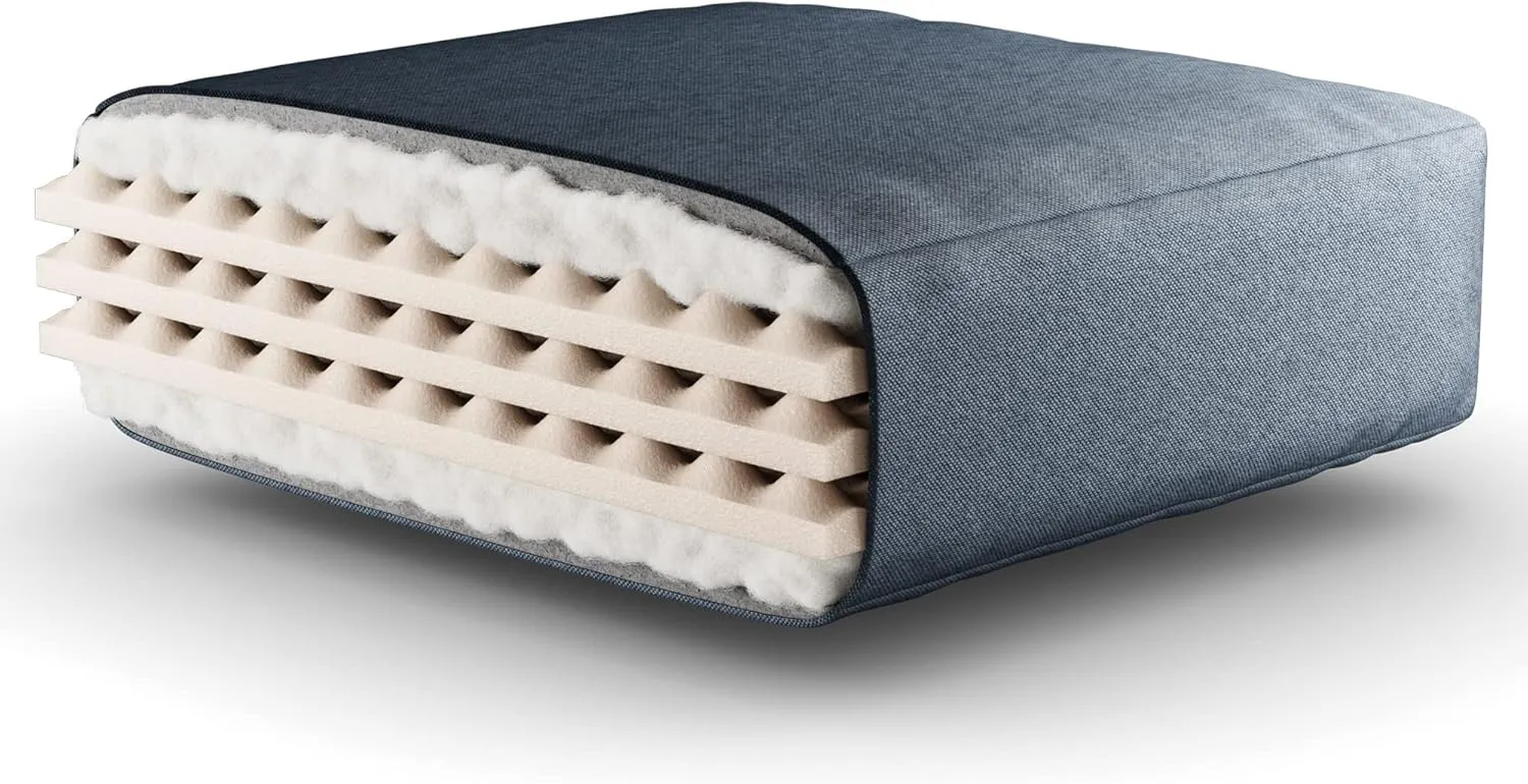 Royal Sleep Products by The Futon Factory 6 inch Memory Foam Futon Mattress - Solid Black Cover - Full Size - CertiPUR Certified Foams - Made in USA - (Frame not Included)