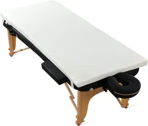 ROYALAY Topper for Lash Bed, 2 Inch Memory Foam Massage Table Topper with Removable Cover-Elastic Bands & Non-Slip-Lash Bed Cushion Without Bed-for Beauty and Massage -White, 73x29x3 inch