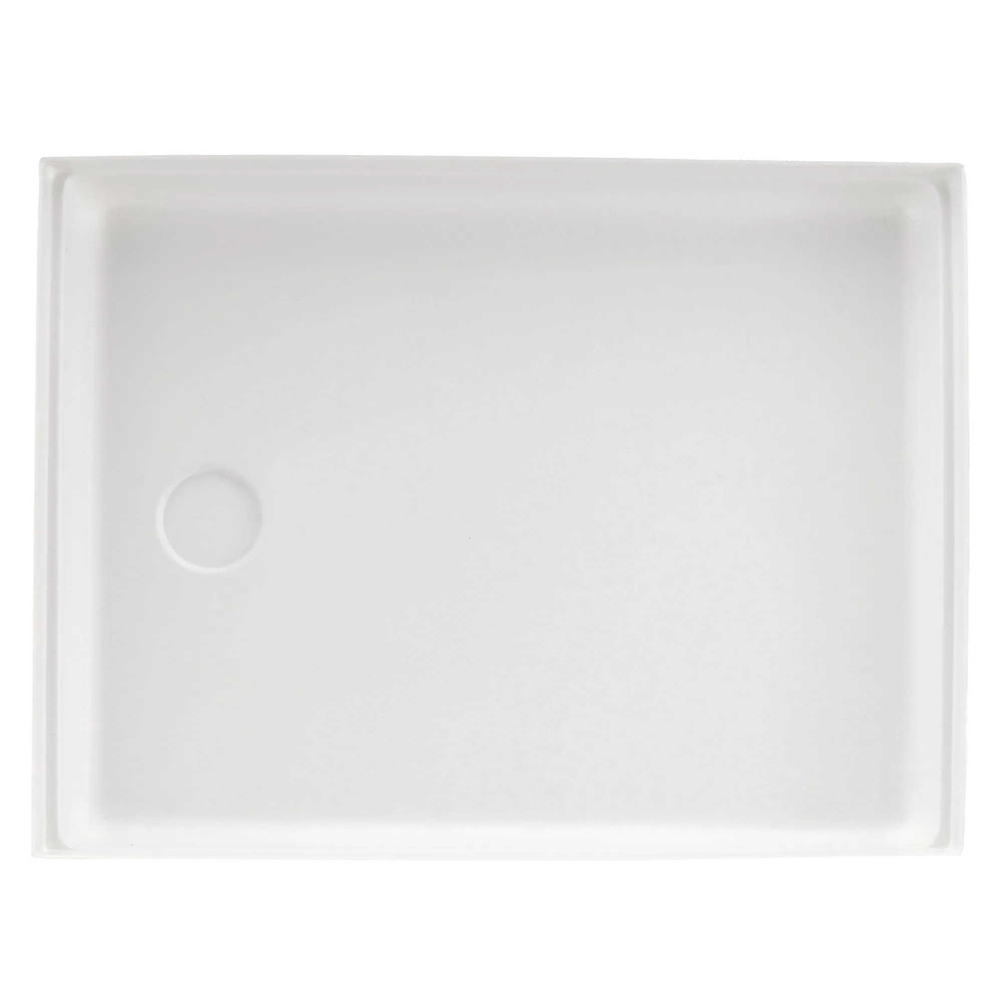 RV Shower Pan 23" x 30" x 4" Left Drain | White