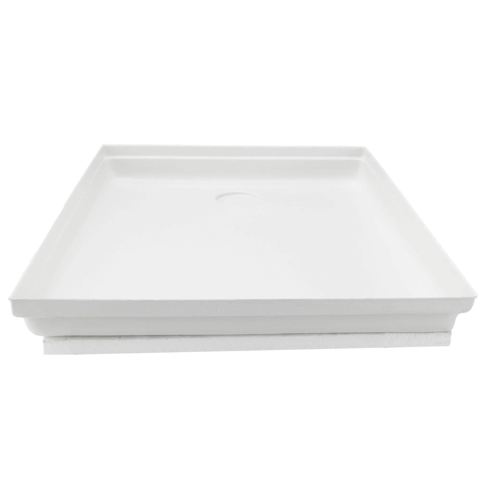 RV Shower Pan 23" x 30" x 4" Left Drain | White