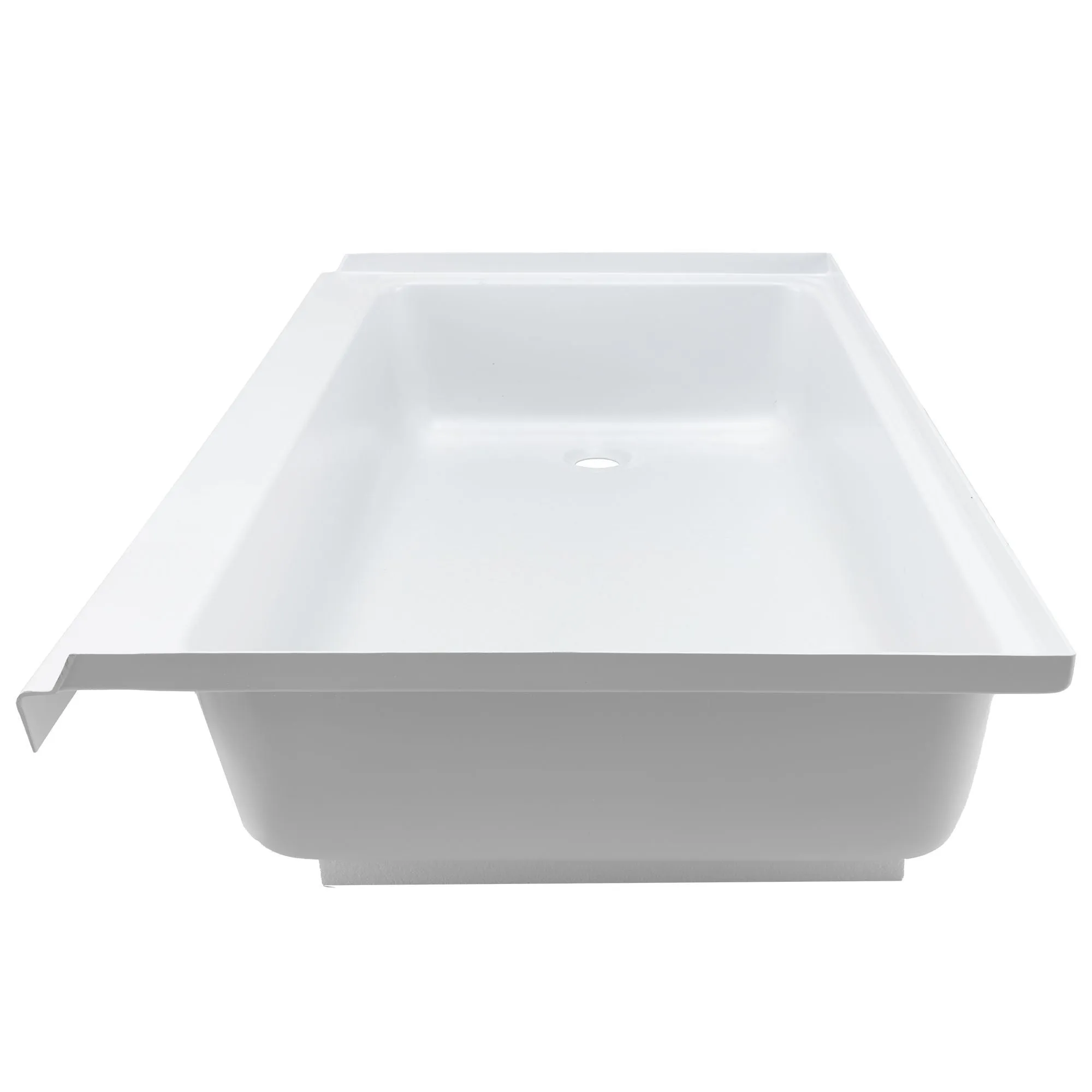 RV Shower Pan 40" x 24" x 5" Left Drain | White