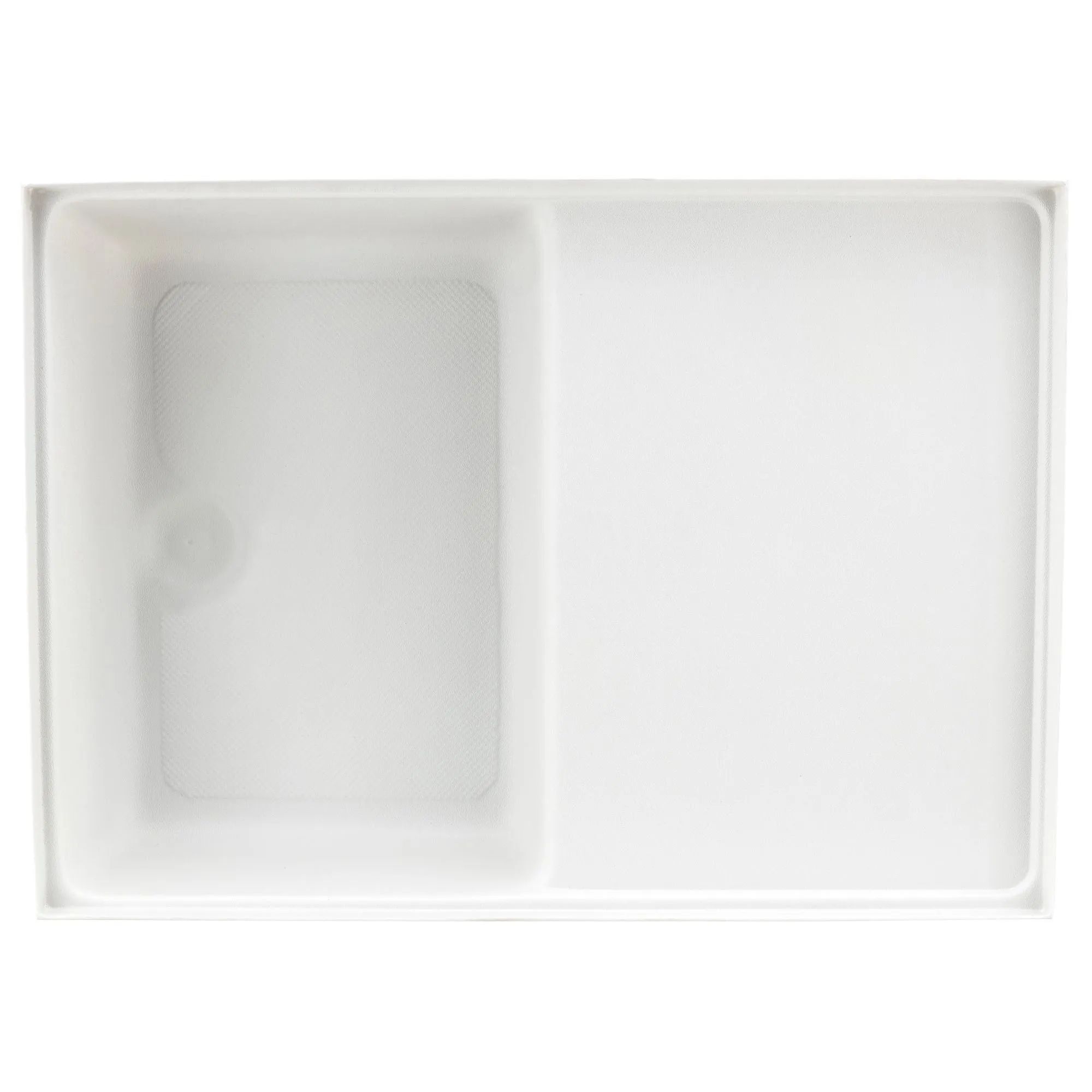 RV Toilet Mount Shower Pan Combo 32" x 23" Left Drain | White
