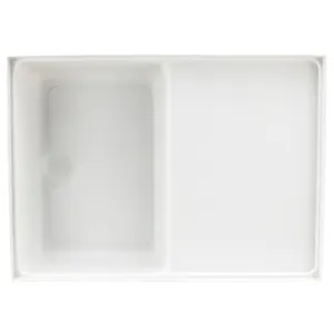 RV Toilet Mount Shower Pan Combo 32" x 23" Left Drain | White