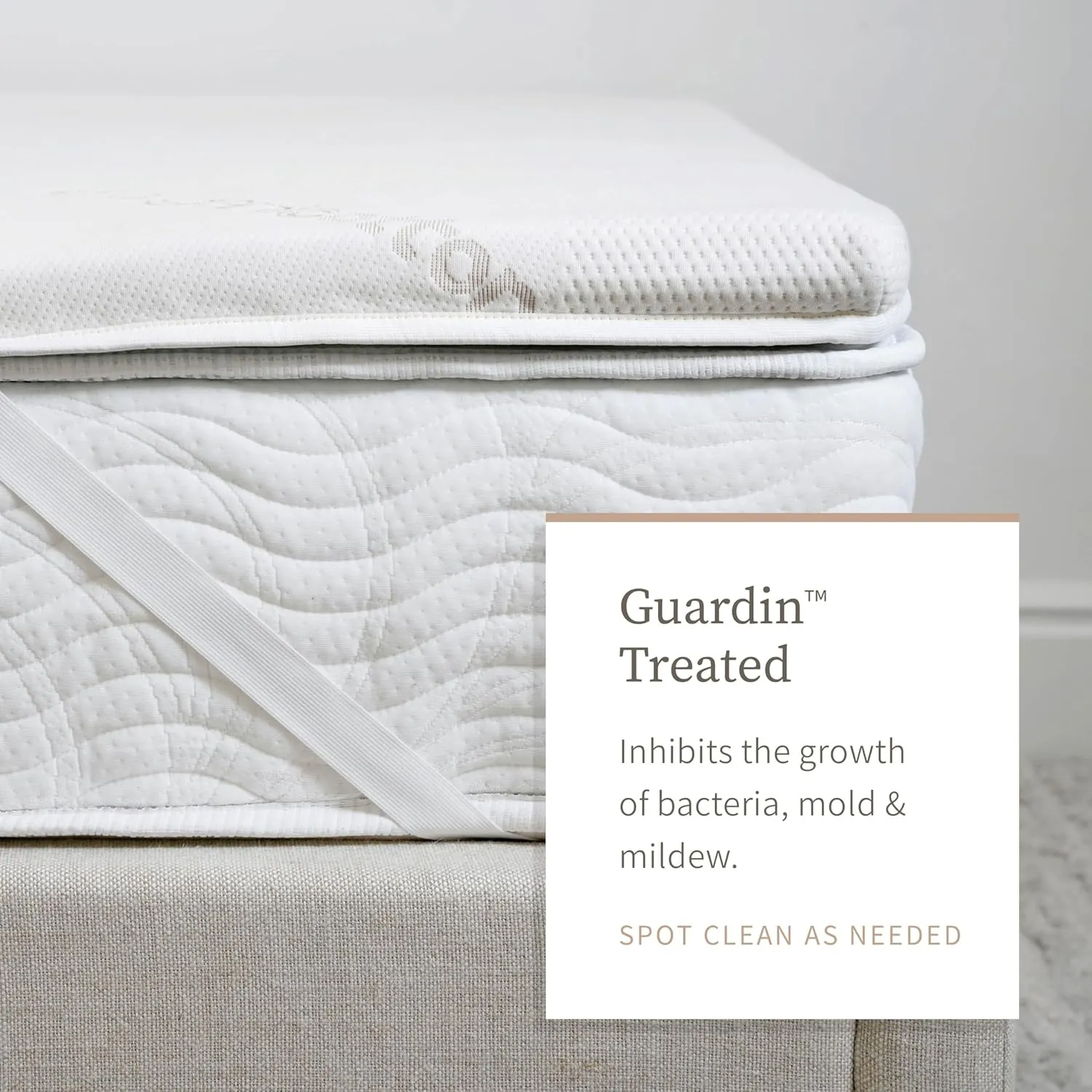 Saatva Graphite Memory Foam Mattress Topper - 3” Memory Foam Layer - Enhanced Comfort & Cooling - King