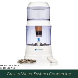 Santevia Gravity Water System - Countertop Model, 15L