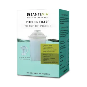 Santevia Water Systems P421 Alkaline Water Pitcher Filter, White, 1 Count