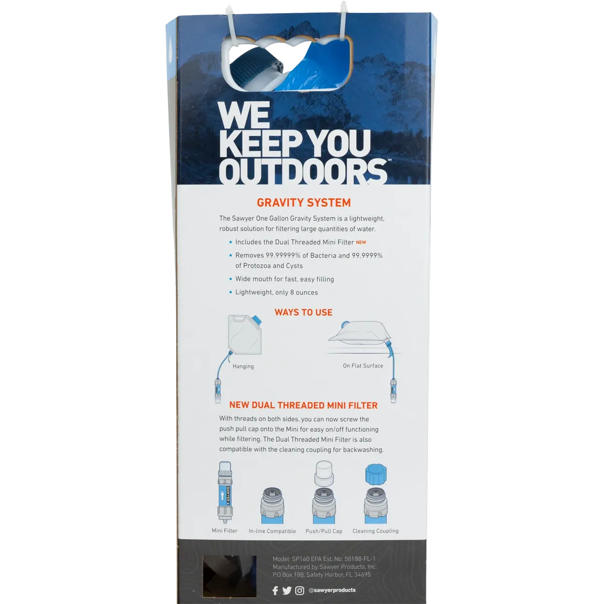 Sawyer One Gallon Gravity Water Filter