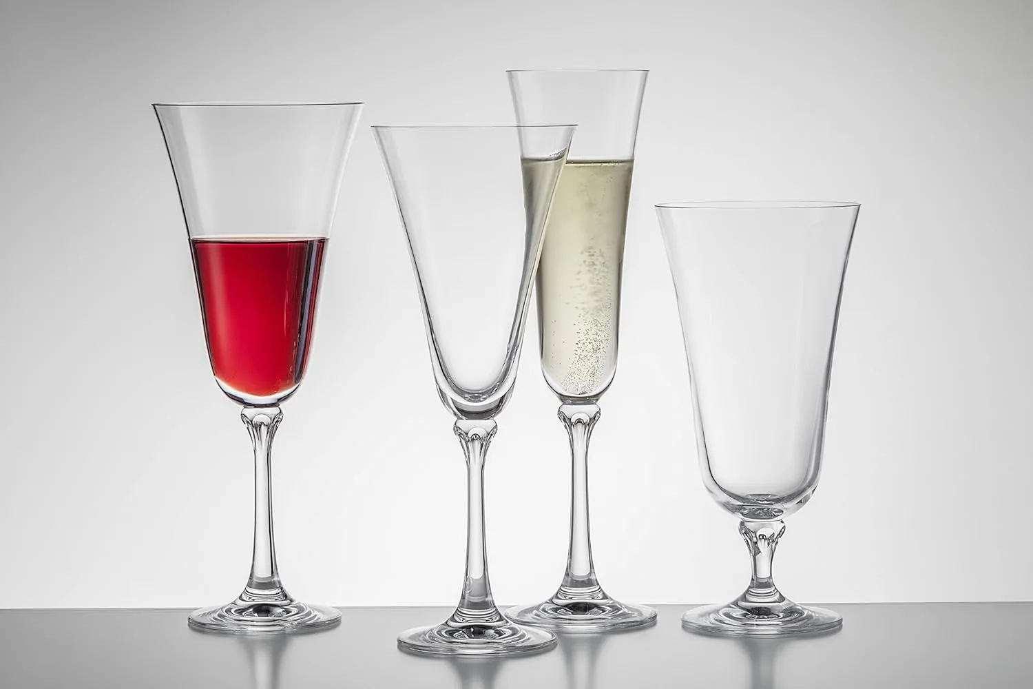 Schott Zwiesel Tritan Crystal Glass Charlotte Stemware Collection Red Wine Glasses (Set of 4), 13.5 oz, Clear -