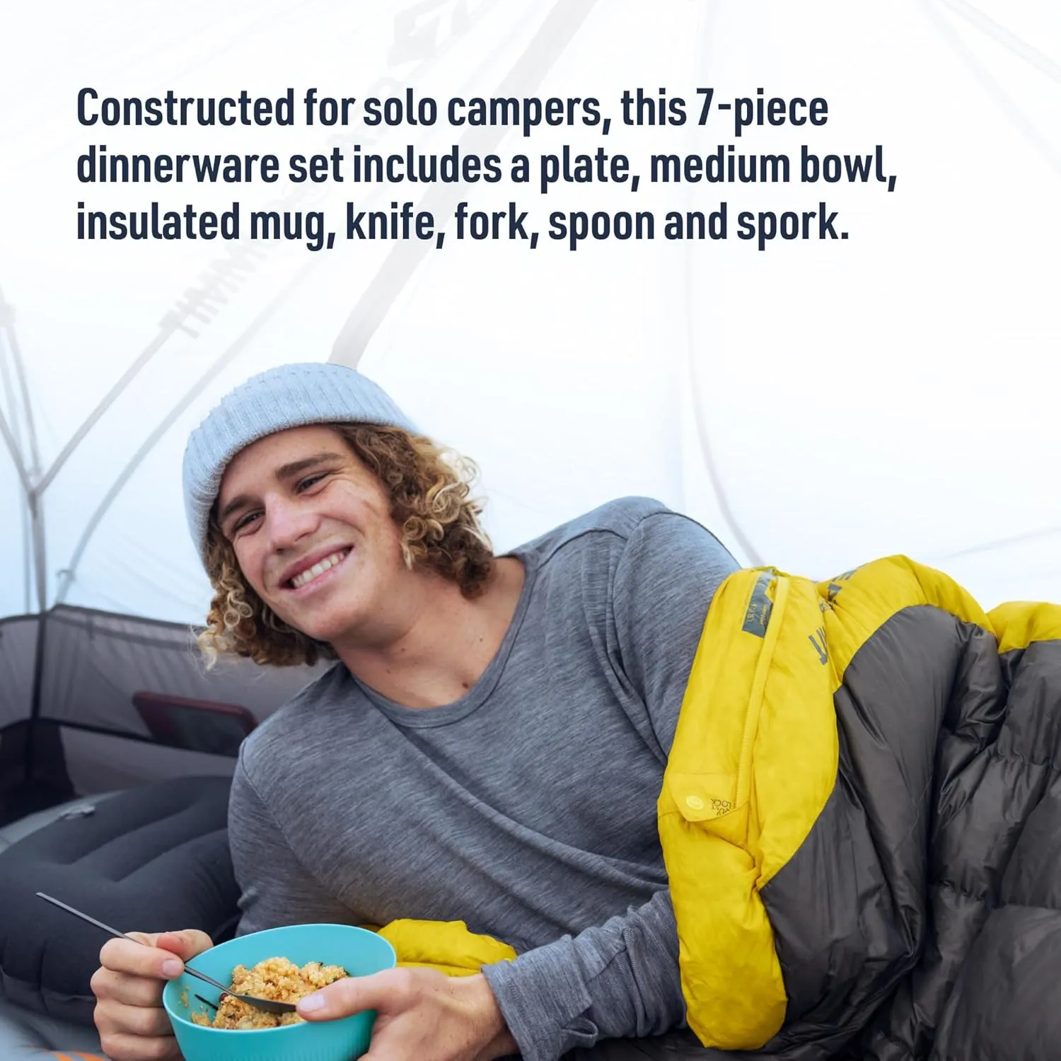Sea to Summit Passage 1-Person Camping Dinnerware Set, Plate, Bowl, Mug, Utensils