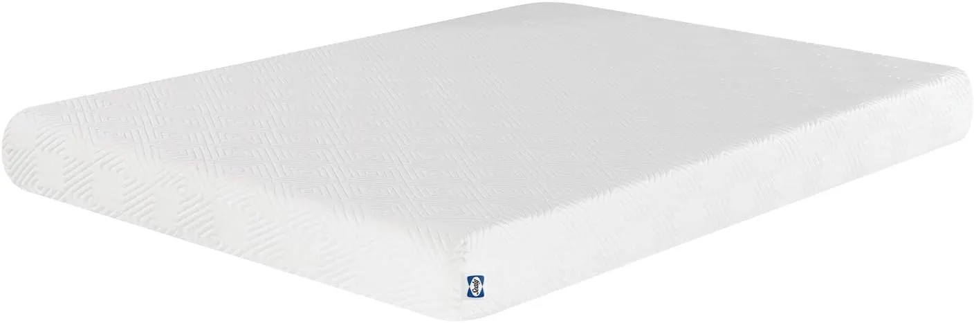 Sealy 8" Firm Adaptive Memory Foam Mattress with CopperChill Technology, Cooling Memory Foam Mattress for Pressure Relief, Twin, White