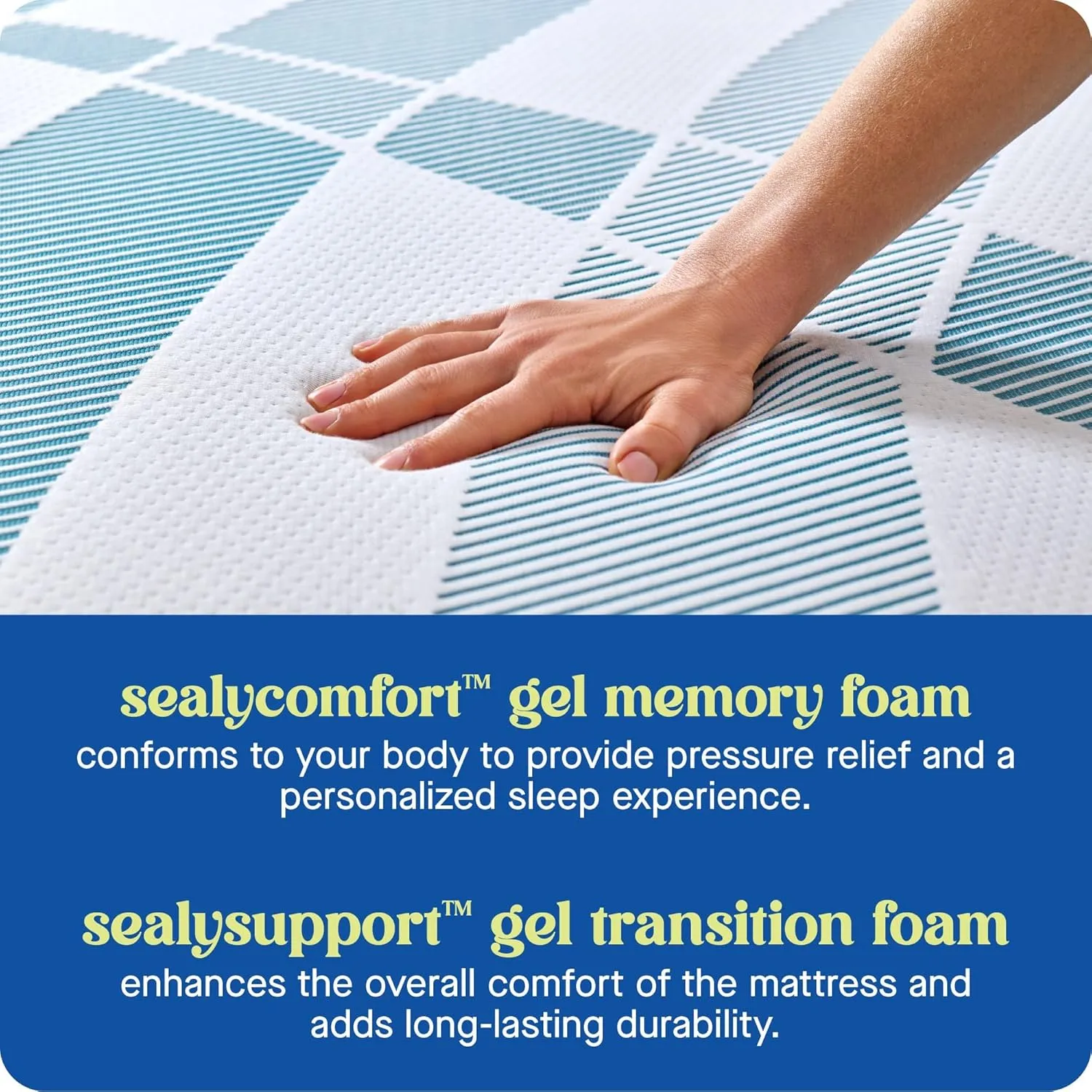 Sealy Dreamlife 10” Foam Mattress-in-a-Box, Full, SealyComfort Gel Memory Foam, Surface-Guard Technology, 10 Year Limited Warranty, Made in The USA