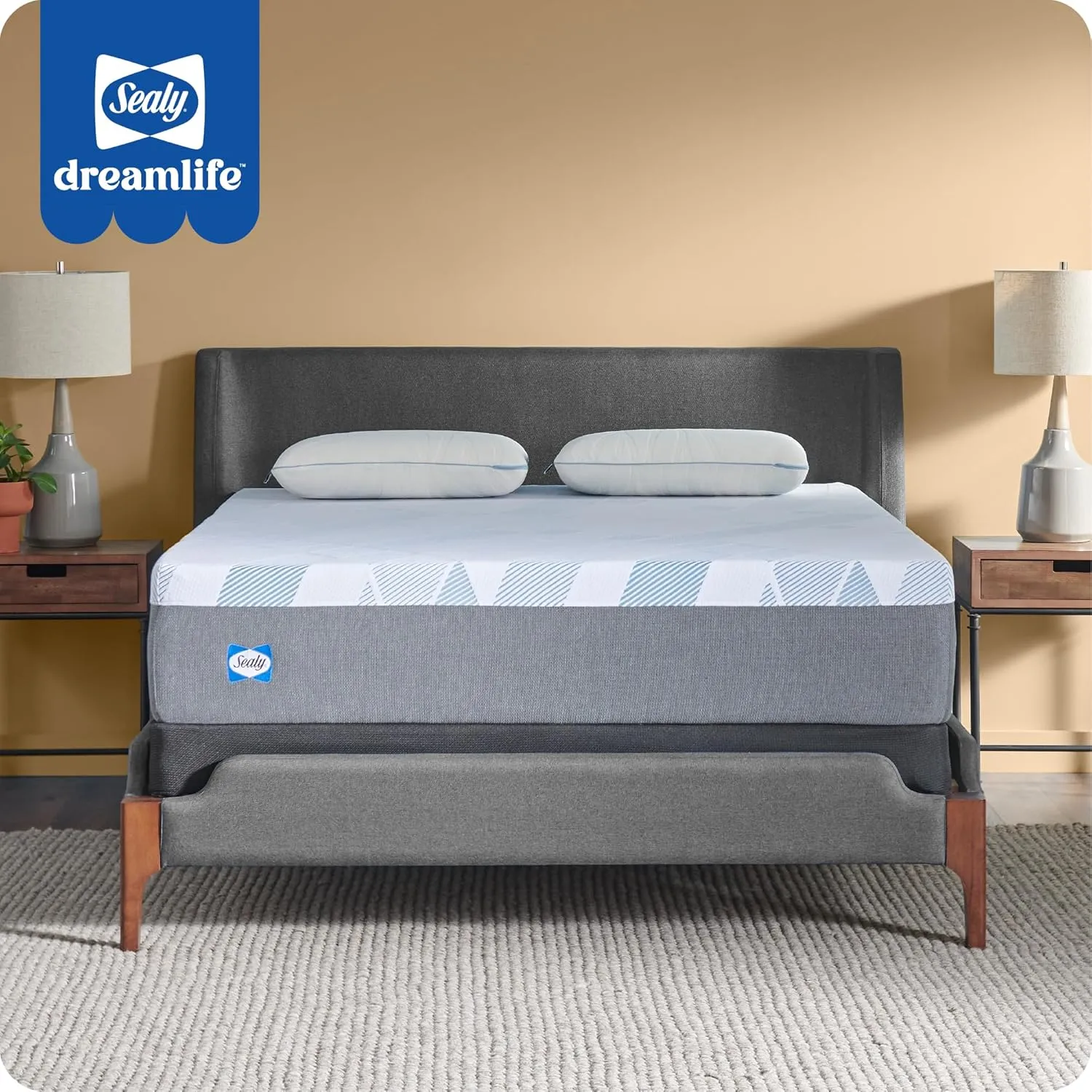 Sealy Dreamlife 12” Foam Mattress-in-a-Box, Full, SealyComfort Gel Memory Foam, SealySupport Transition Foam, Surface-Guard Technology