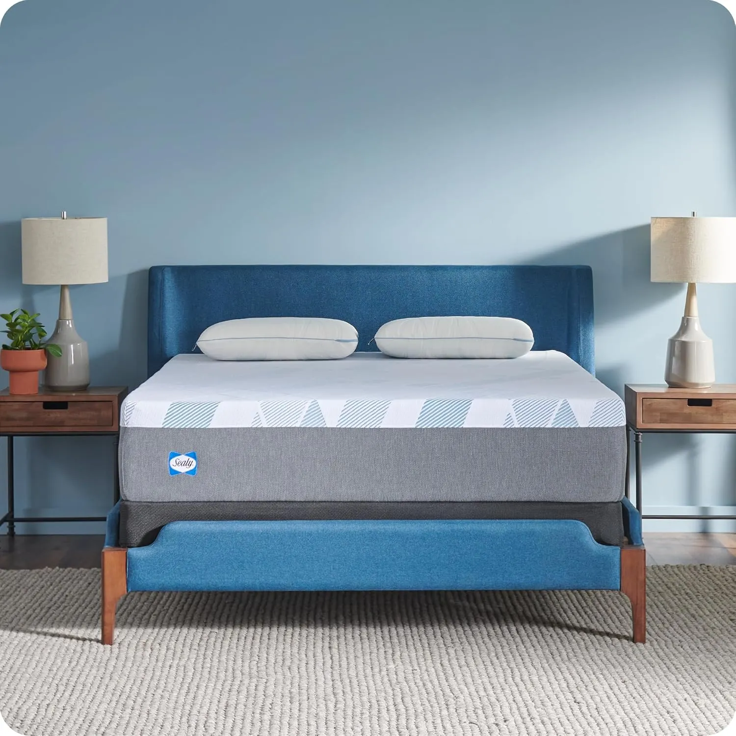Sealy Dreamlife 12” Hybrid Mattress-in-a-Box, Queen, SealyComfort Gel Memory Foam, SealyResponsive Encased Coils, Surface-Guard Technology