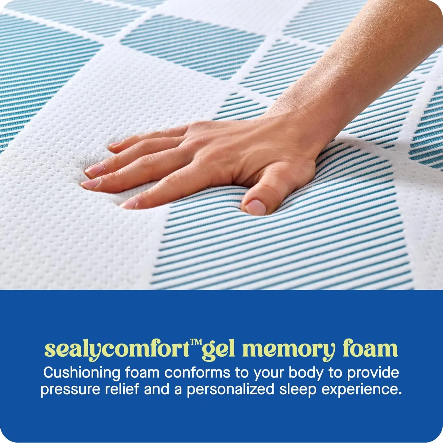 Sealy Dreamlife 12” Hybrid Mattress-in-a-Box, Queen, SealyComfort Gel Memory Foam, SealyResponsive Encased Coils, Surface-Guard Technology