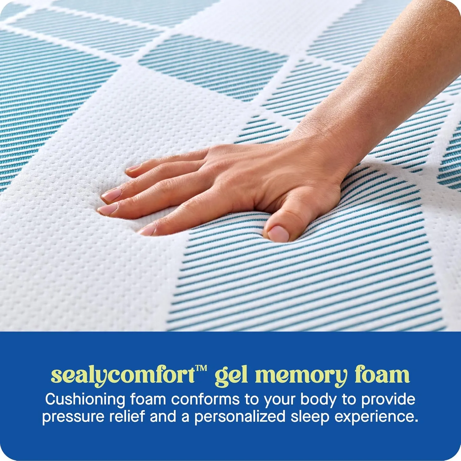 Sealy Dreamlife 14” Foam Mattress-in-a-Box, King, SealyComfort Gel Memory Foam, SealySupport Transition Foam, Machine Washable Cover