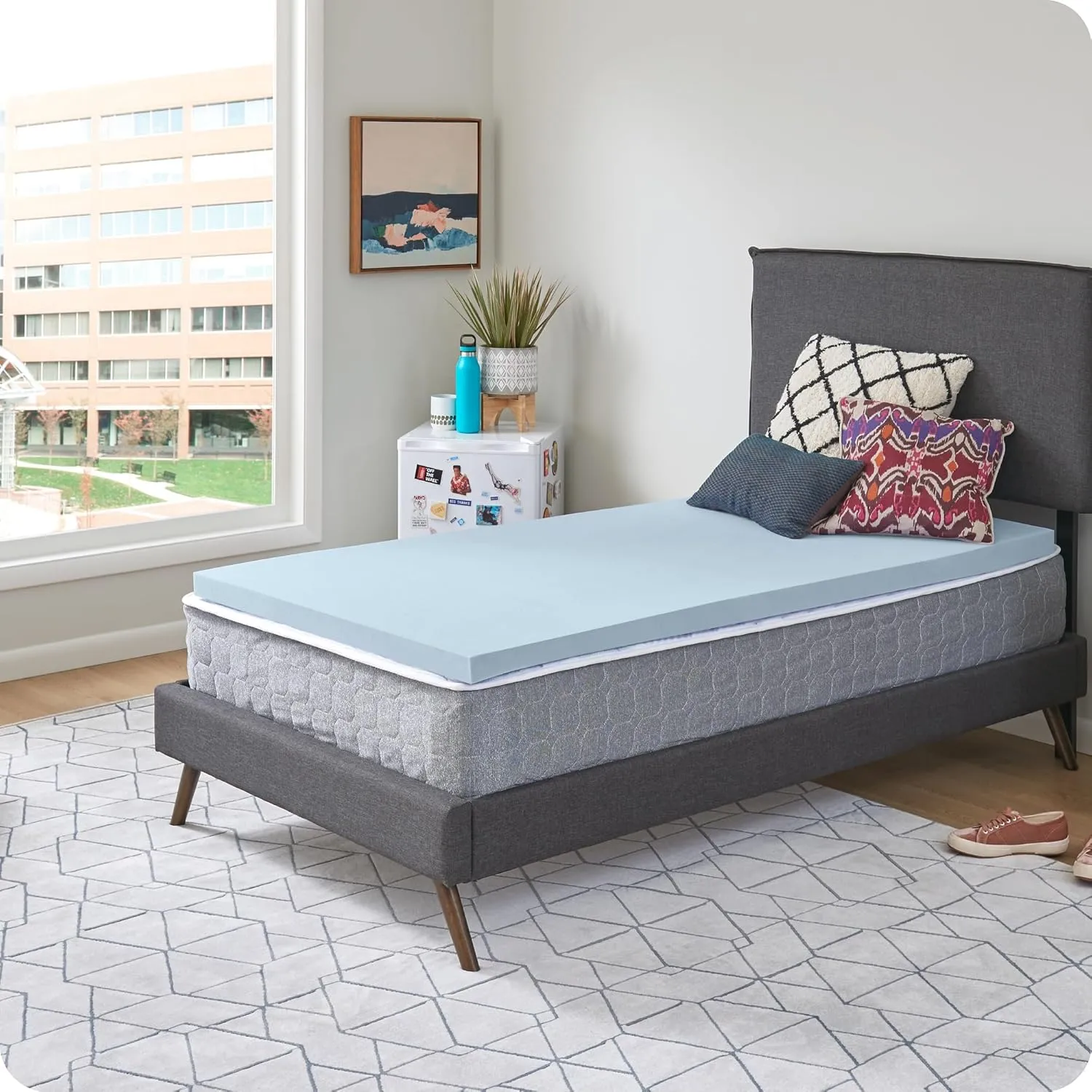 Sealy Dreamlife 1.5” Gel Memory Foam Twin XL Mattress Topper with SealyComfort Gel Foam, 1 Year Limited Warranty, Made in The USA