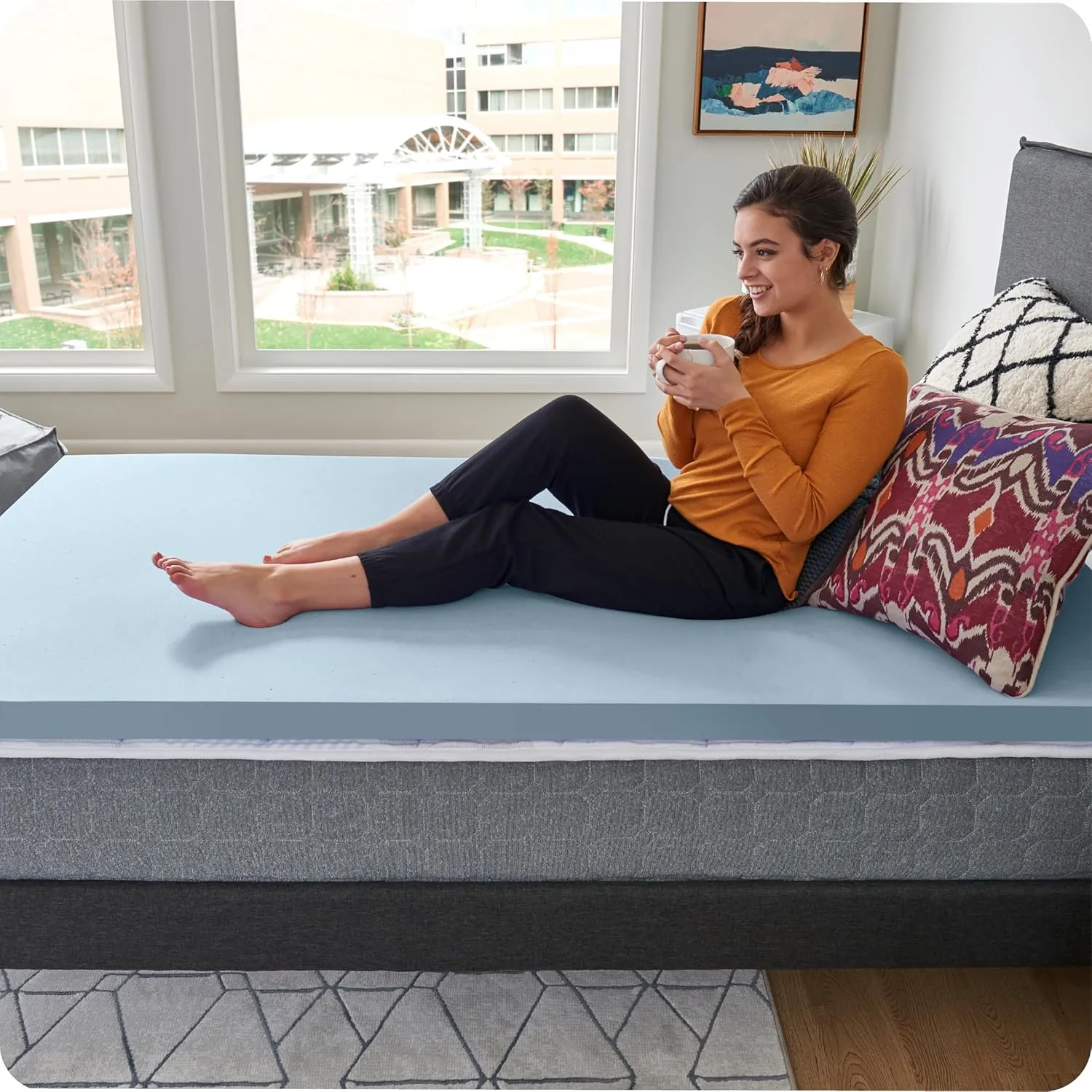 Sealy Dreamlife 1.5” Gel Memory Foam Twin XL Mattress Topper with SealyComfort Gel Foam, 1 Year Limited Warranty, Made in The USA