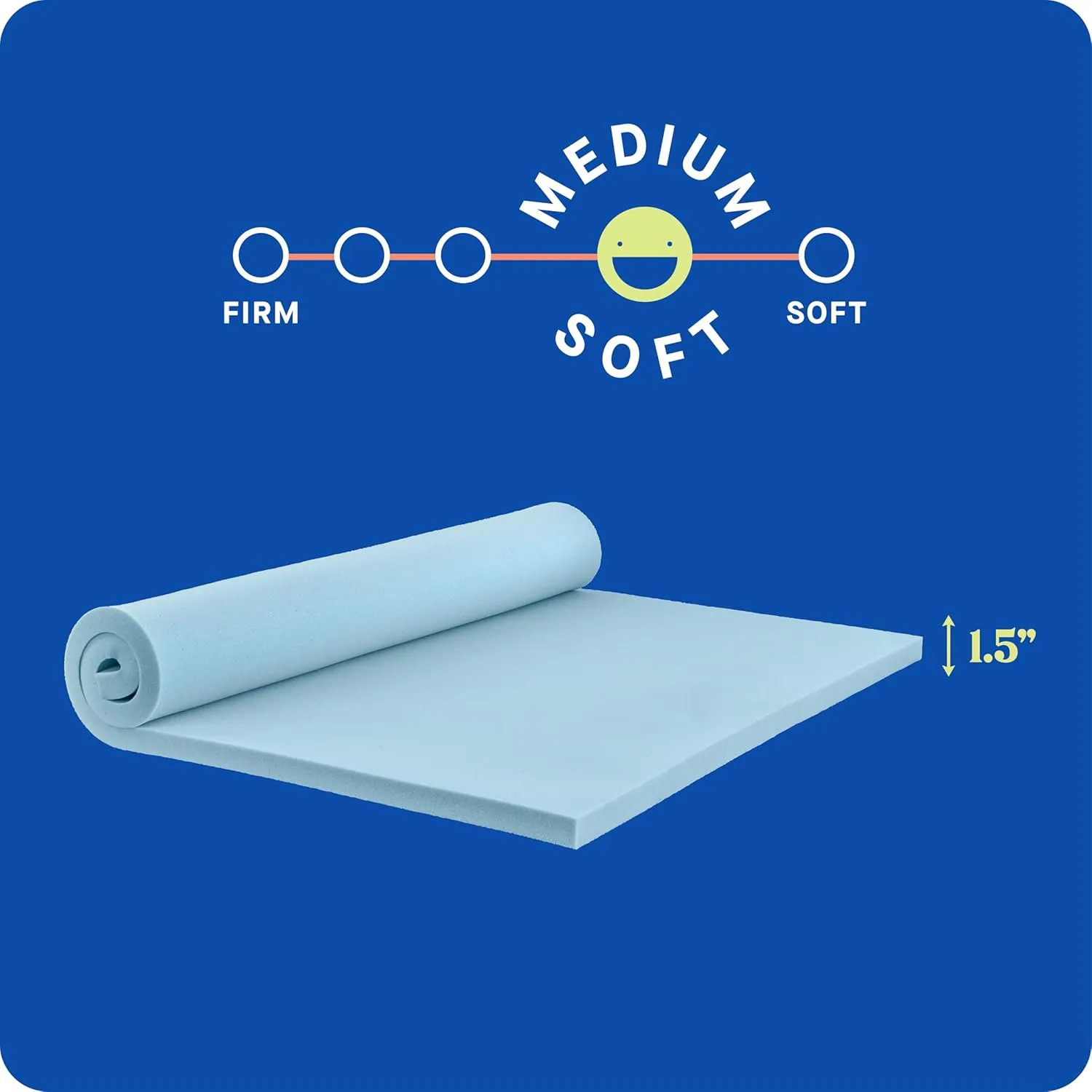 Sealy Dreamlife 1.5” Gel Memory Foam Twin XL Mattress Topper with SealyComfort Gel Foam, 1 Year Limited Warranty, Made in The USA