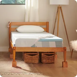Sealy Dreamlife 2” Gel Memory Foam Full Mattress Topper with Cooling Cover, SealyComfort Gel Foam, SealyCool Stretch Knit Cover with Corner Straps