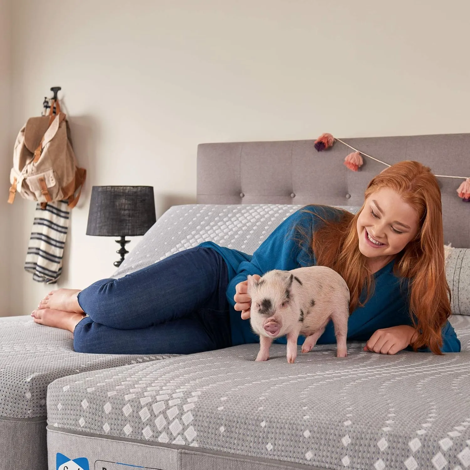 Sealy Posturepedic Hybrid Paterson Medium Feel Mattress, King, White