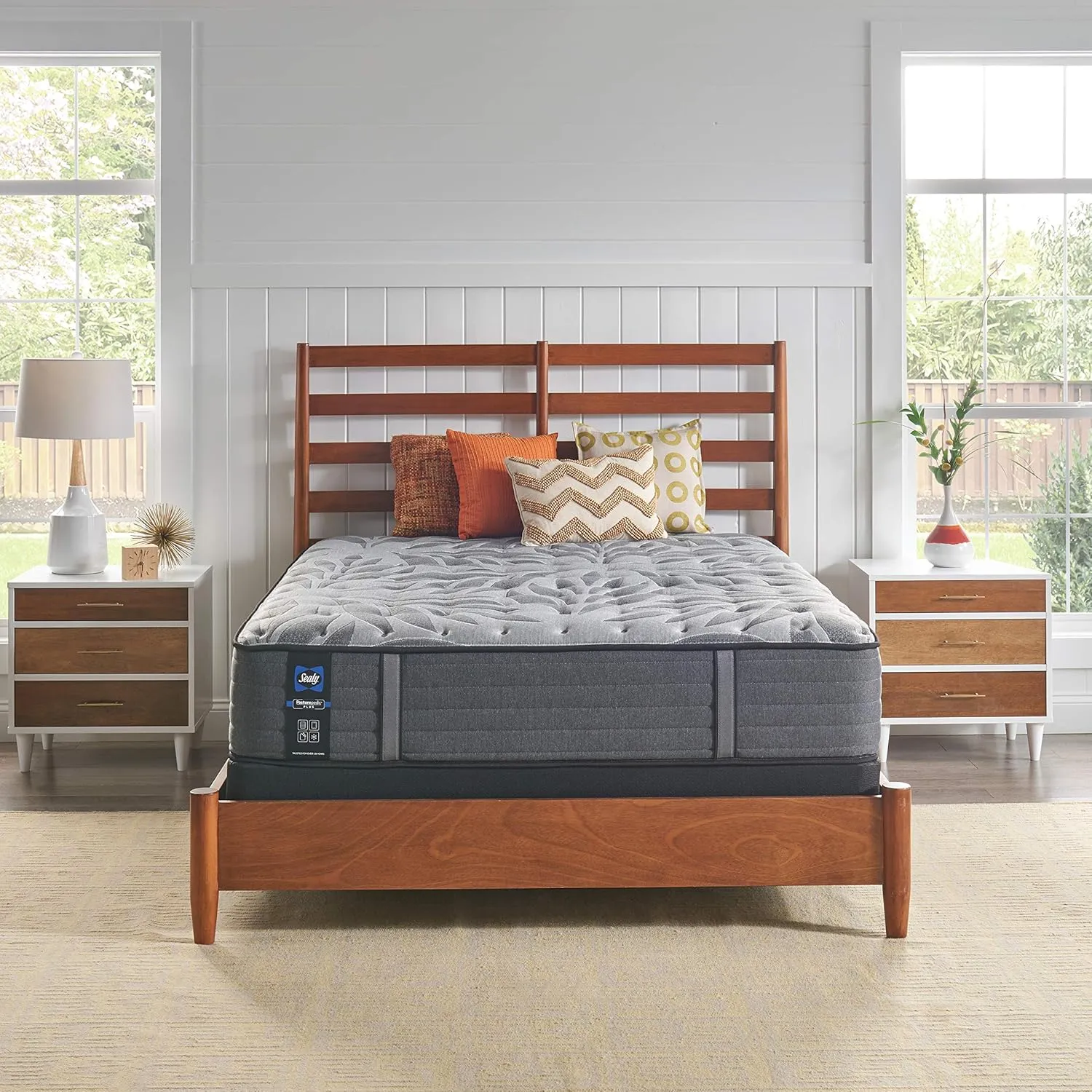 Sealy Posturepedic Plus Mattress with Surface-Guard, Tight Top 13-Inch Medium, King, Grey