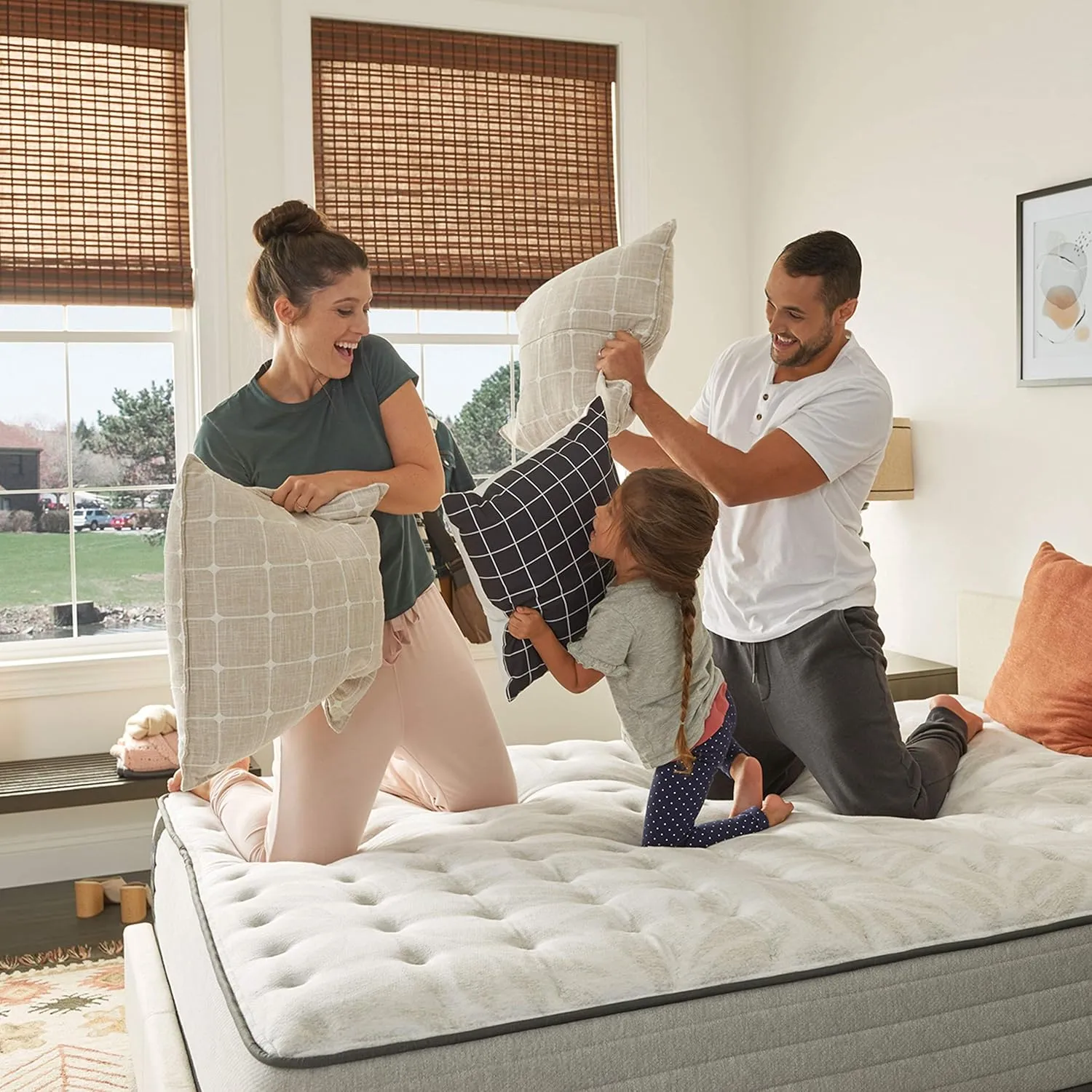 Sealy Posturepedic Spring Bloom Medium Feel Mattress and 5-Inch Foundation, Queen