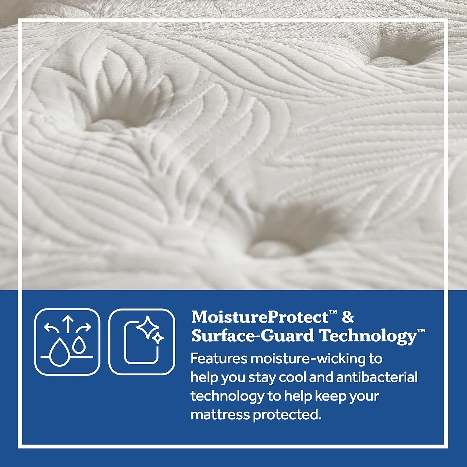Sealy Posturepedic Spring Bloom Medium Feel Mattress and 5-Inch Foundation, Queen