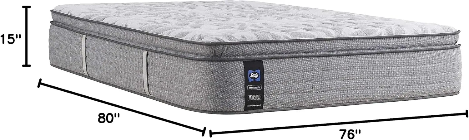 Sealy Posturepedic Spring Silver Pine Euro Pillowtop Medium Feel Mattress, King