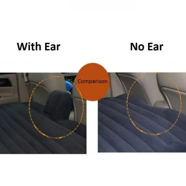 Self-drive Inflatable Car Bed Air Mattress with Ear Gray