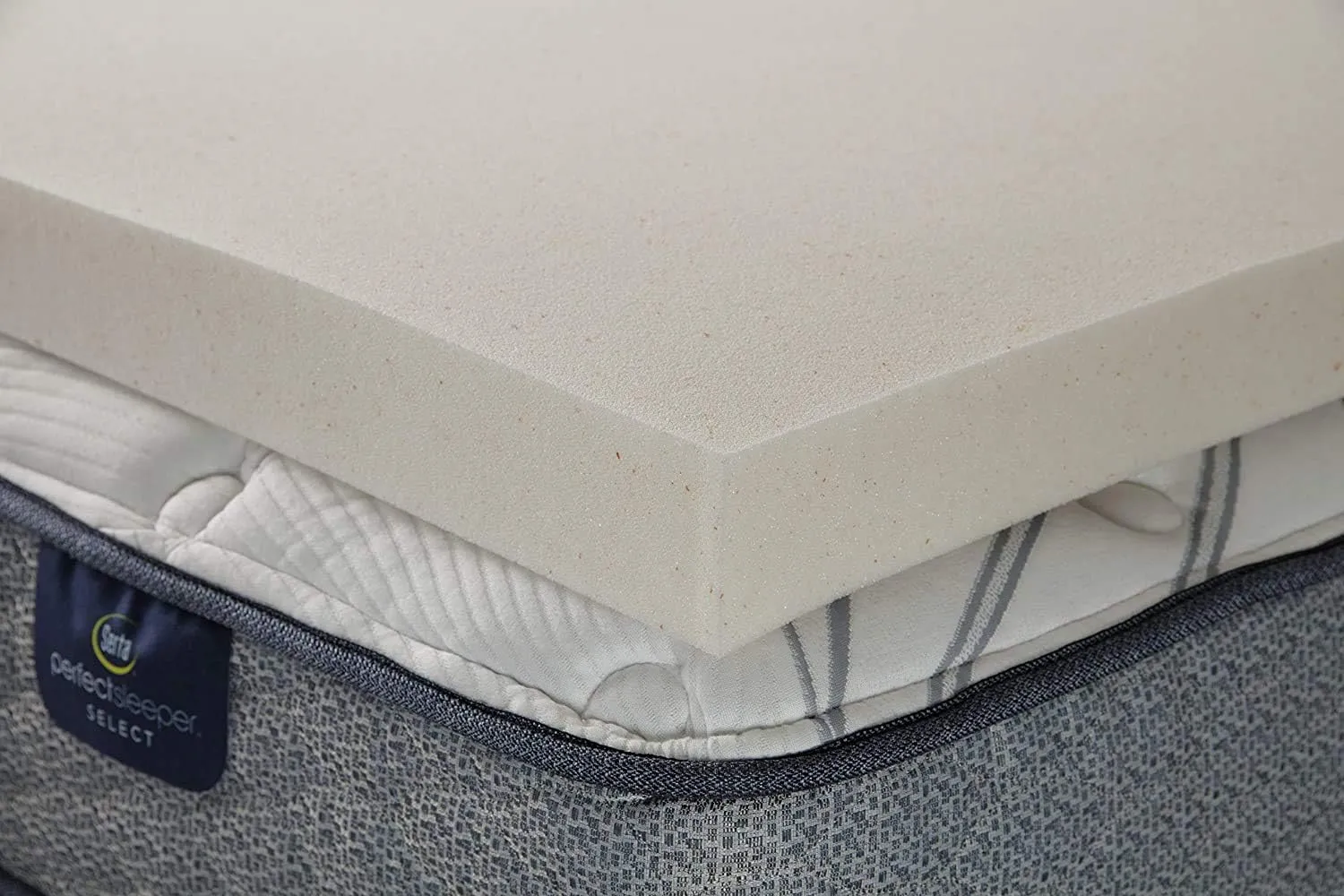 Serta CopperGel Cooling, Pressure-Relieving Memory Foam Mattress Topper, 3 Inch, Full