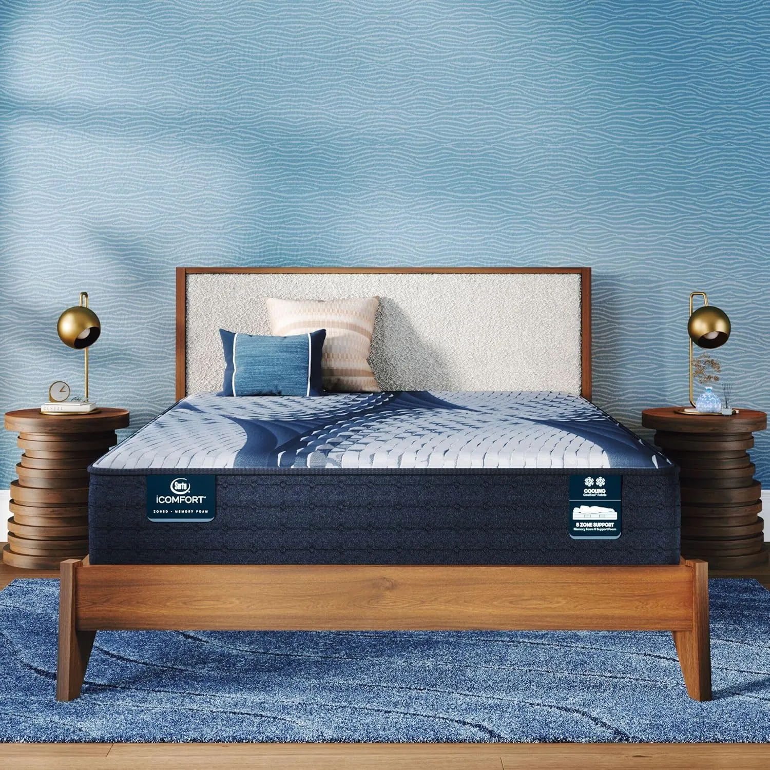 Serta iComfort - Aveda 12" Medium King Memory Foam Mattress - Pressure-Relieving, Cooling, and Supportive for a Restorative Sleep - 100 Night Trial, CertiPUR-US Certified