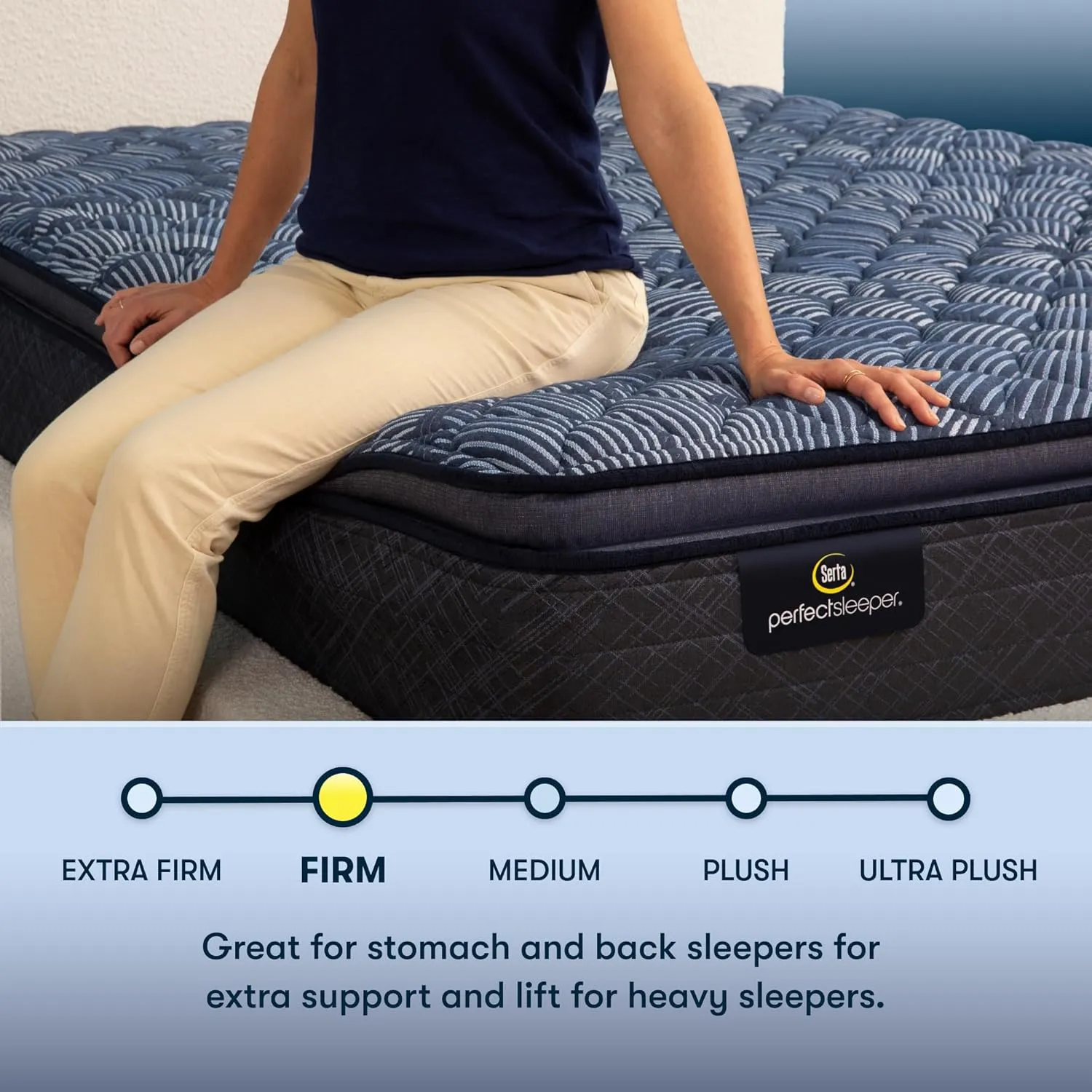 Serta Perfect Sleeper Ultimate 14.5" Queen Mattress - Firm Pillow Top, Cooling Gel Memory Foam, Pocket Innersprings for Motion Isolation, Edge Support, CertiPUR-US Certified - Oasis Sleep