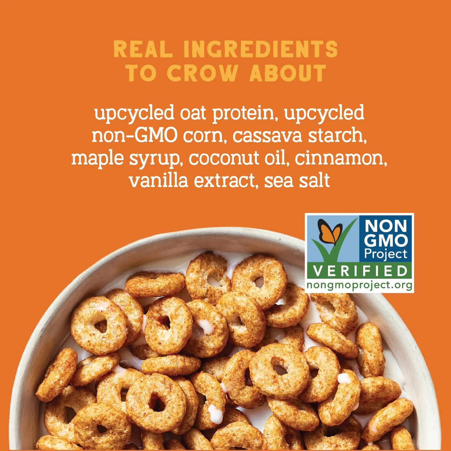 Seven Sundays Oat Protein Cereal, Maple Cinnamon, 8 Oz Bag (Pack of 3), Gluten Free, 5g Upcycled Protein, 0g Refined Sugar, Crunchy Sweet Snack