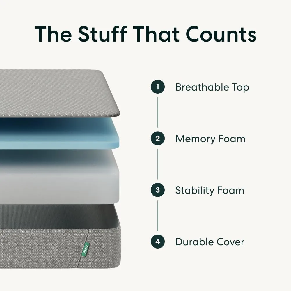 Siena 10” Full Gel Memory Foam Mattress - Medium Firm - 180 Night Trial - Premium Pressure-Relieving Layers - 10 Year Warranty - Mattress in a Box - CertiPUR-US Certified