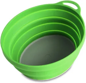 Silicon Ellipse Collapsible And Portable Bowl For Camping, Travel & Outdoor - Green