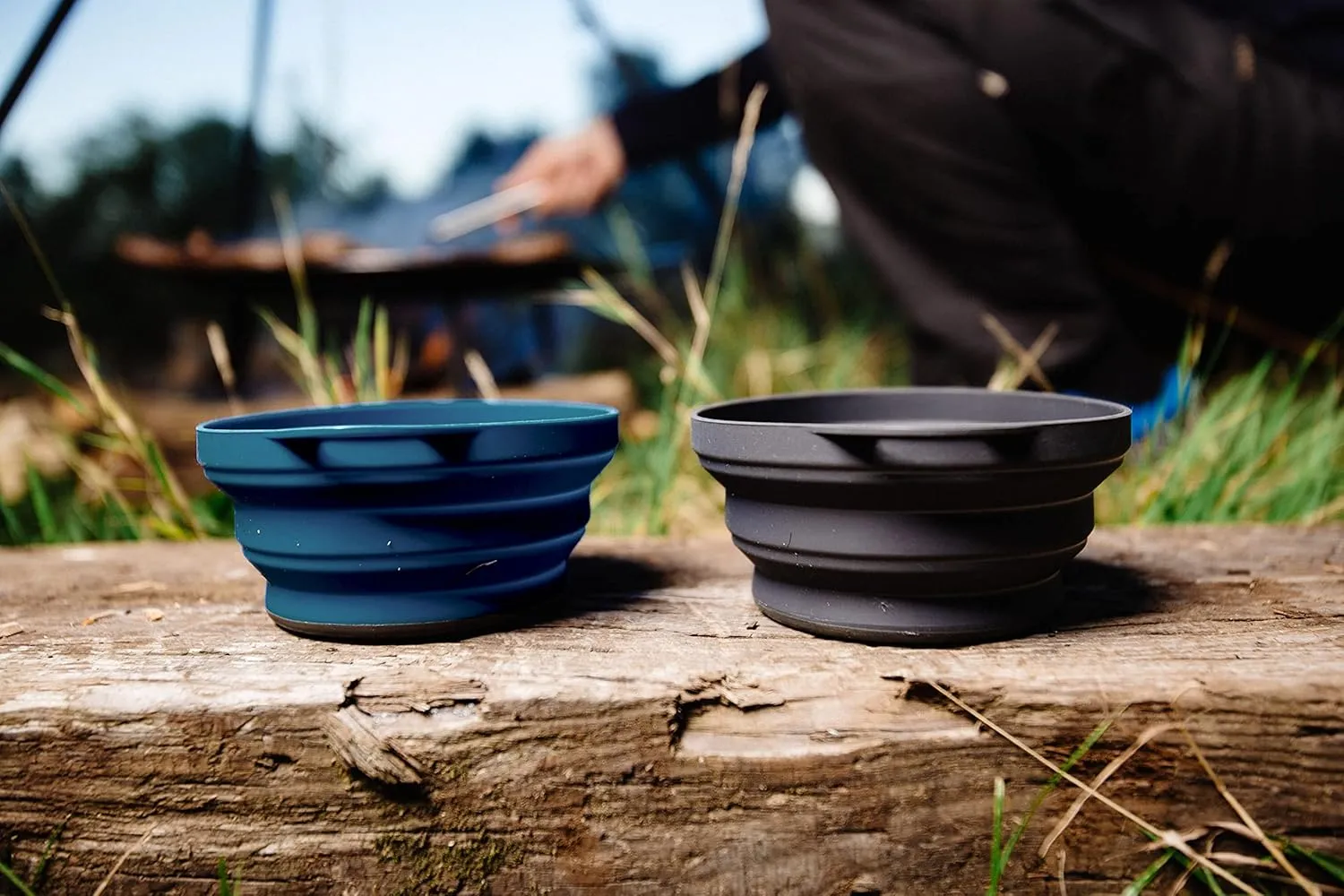Silicon Ellipse Collapsible and Portable Bowl for Camping, Travel & Outdoor