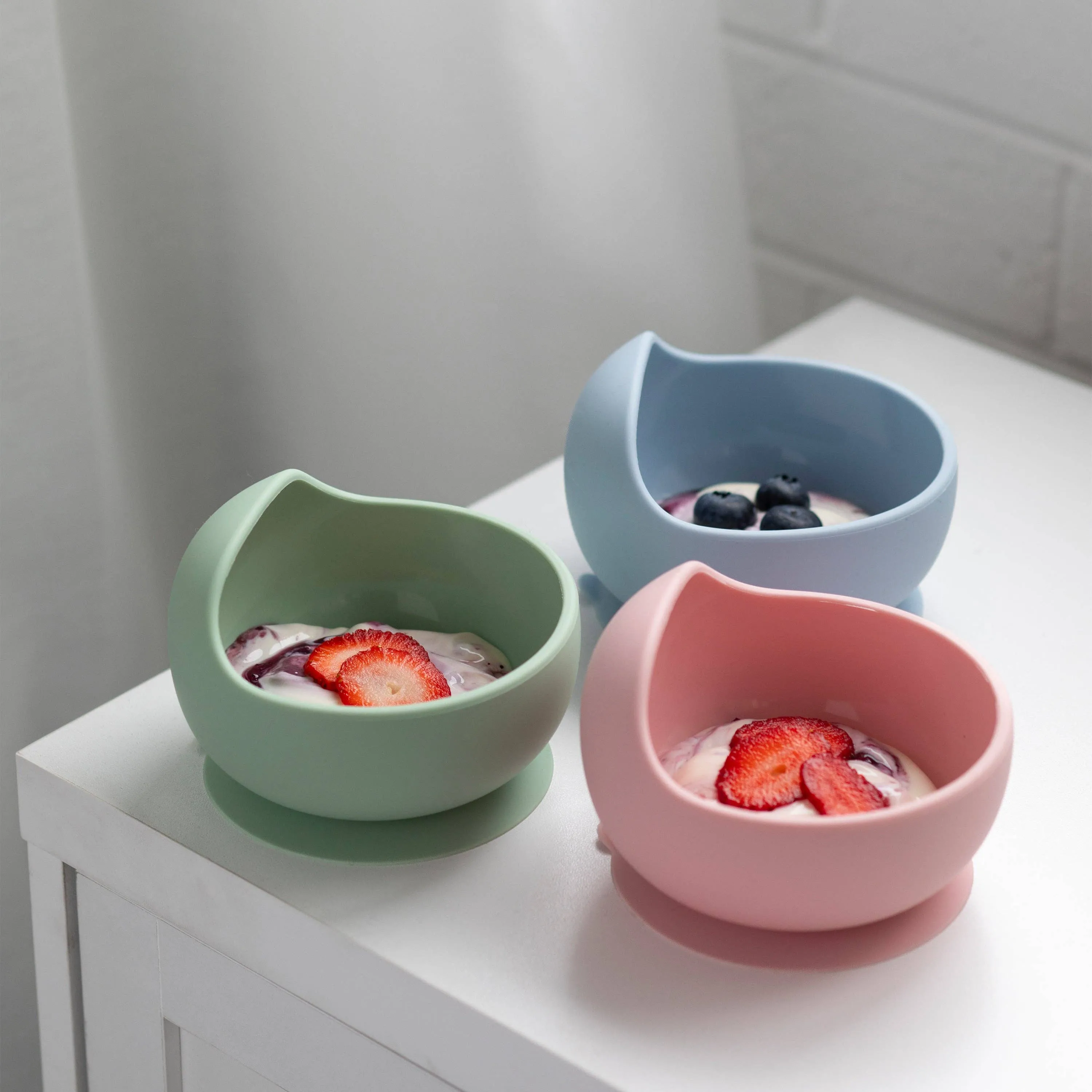 Silicone Bowl- Light Sage