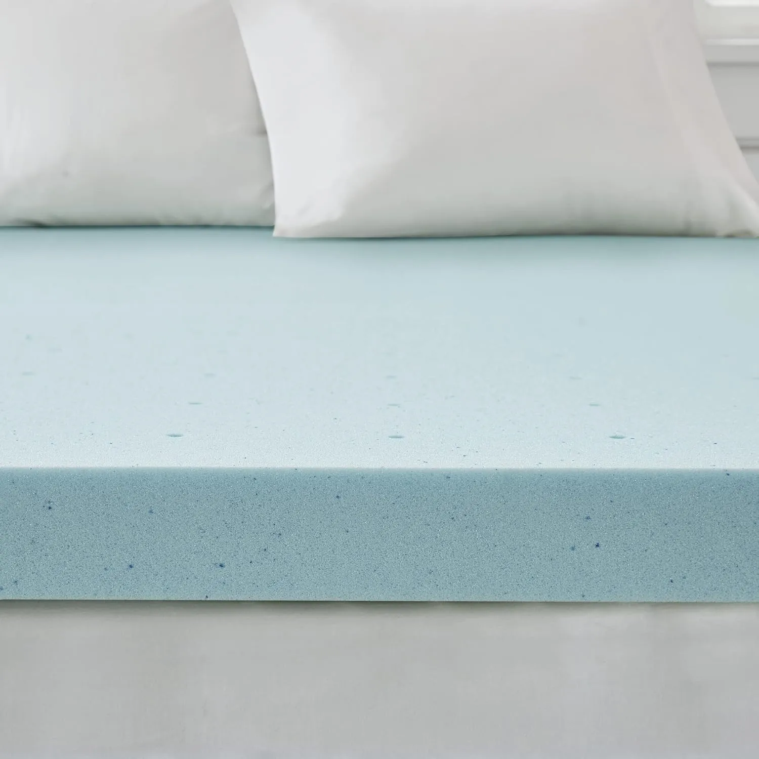 Sleep Philosophy Gel Infused Memory Foam Mattress Topper Luxurious All Season Enhanced Bed Support, King(3" Thick), Removable Cooling Cover