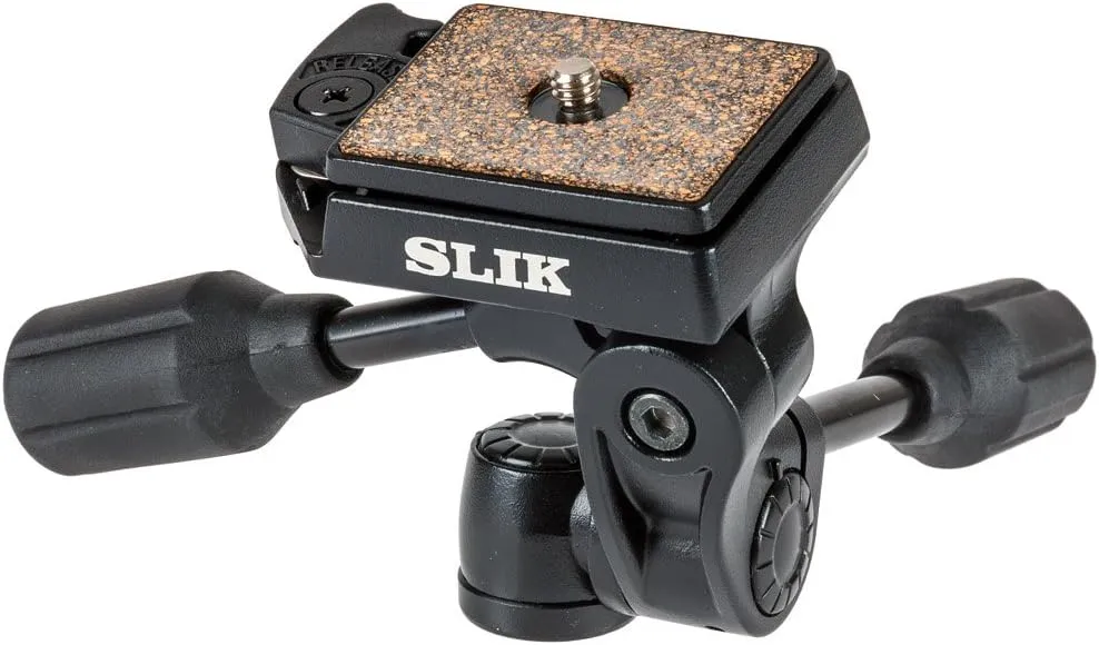 Slik SH-704E Compact All-Metal 3-Way Pan Head with Quick Release