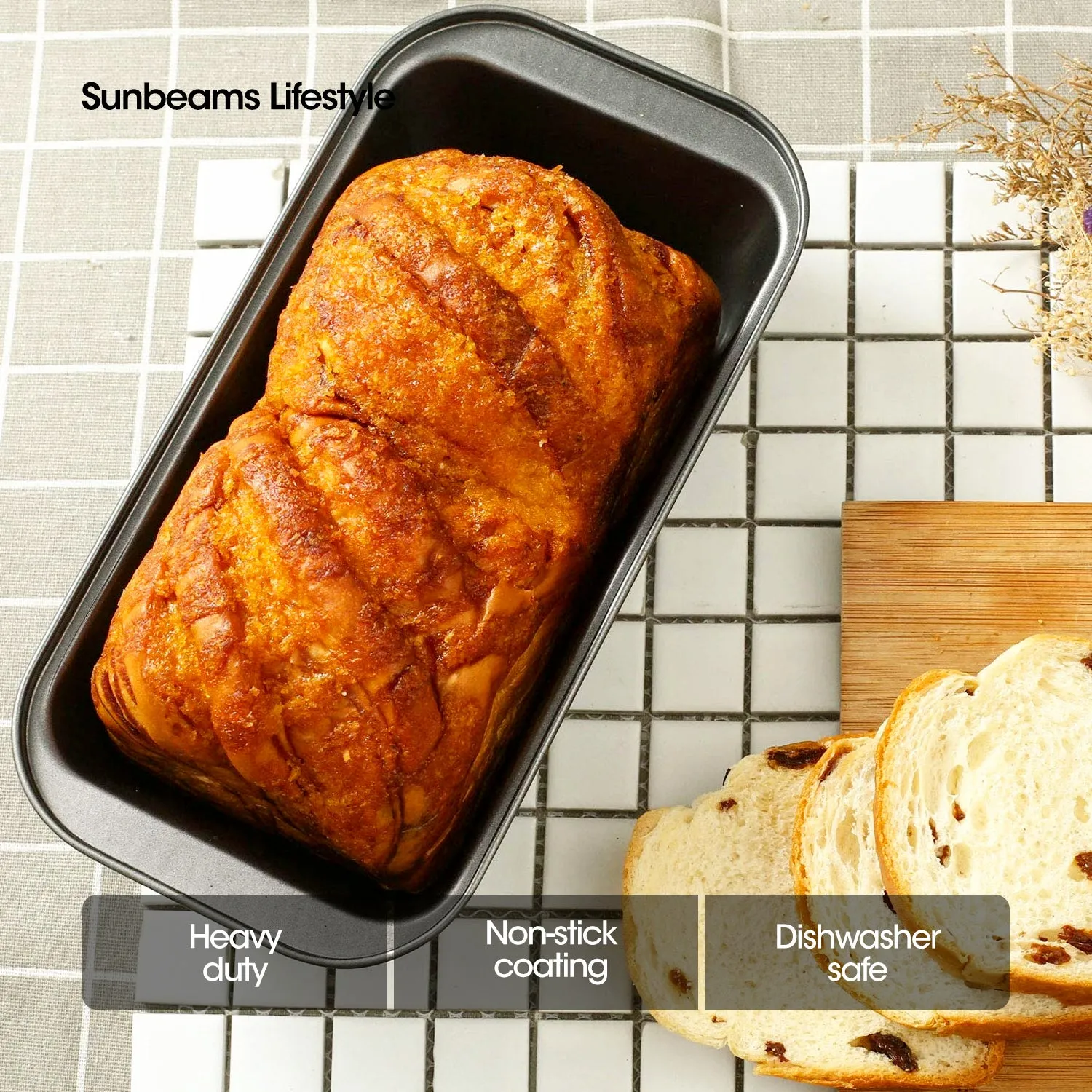SLIQUE Loaf Pan 27x15x10cm | Oven Safe | Non-Stick