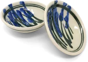 Small Wasabi/Pinch Bowl, Set of 2, Wildflower