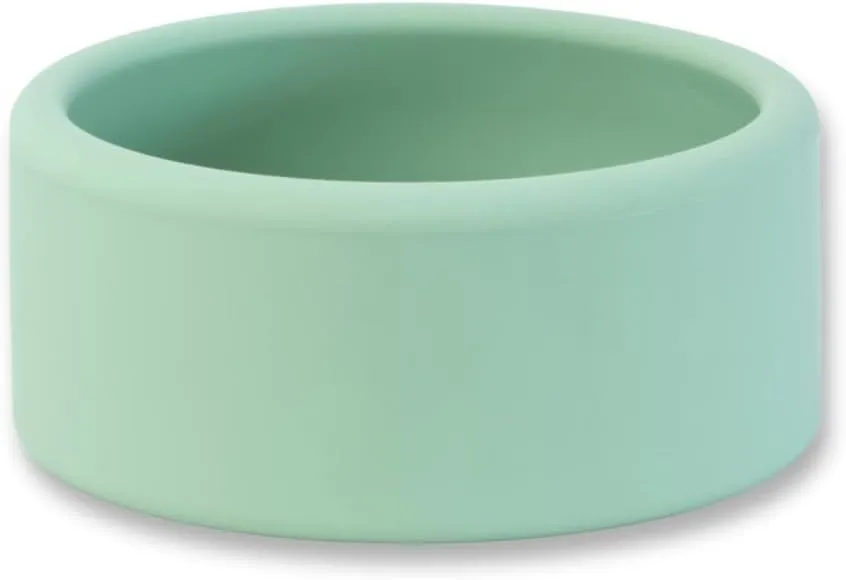 Solid Bowl, Silicone Bowl for Baby, Toddler & Kids, 9 fl oz, Non Slip, Heavy Base, Deep, Microwave & Dishwasher Safe, No BPA, Cereal, Soup, Snack Dishes & Dinnerware, Matcha Green
