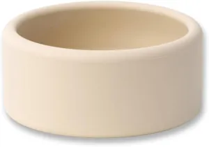 Solid Bowl, Silicone Bowl for Baby, Toddler & Kids, 9 fl oz, Non Slip, Heavy Base, Deep, Microwave & Dishwasher Safe, No BPA, Cereal, Soup, Snack Dishes & Dinnerware, Oat Cream