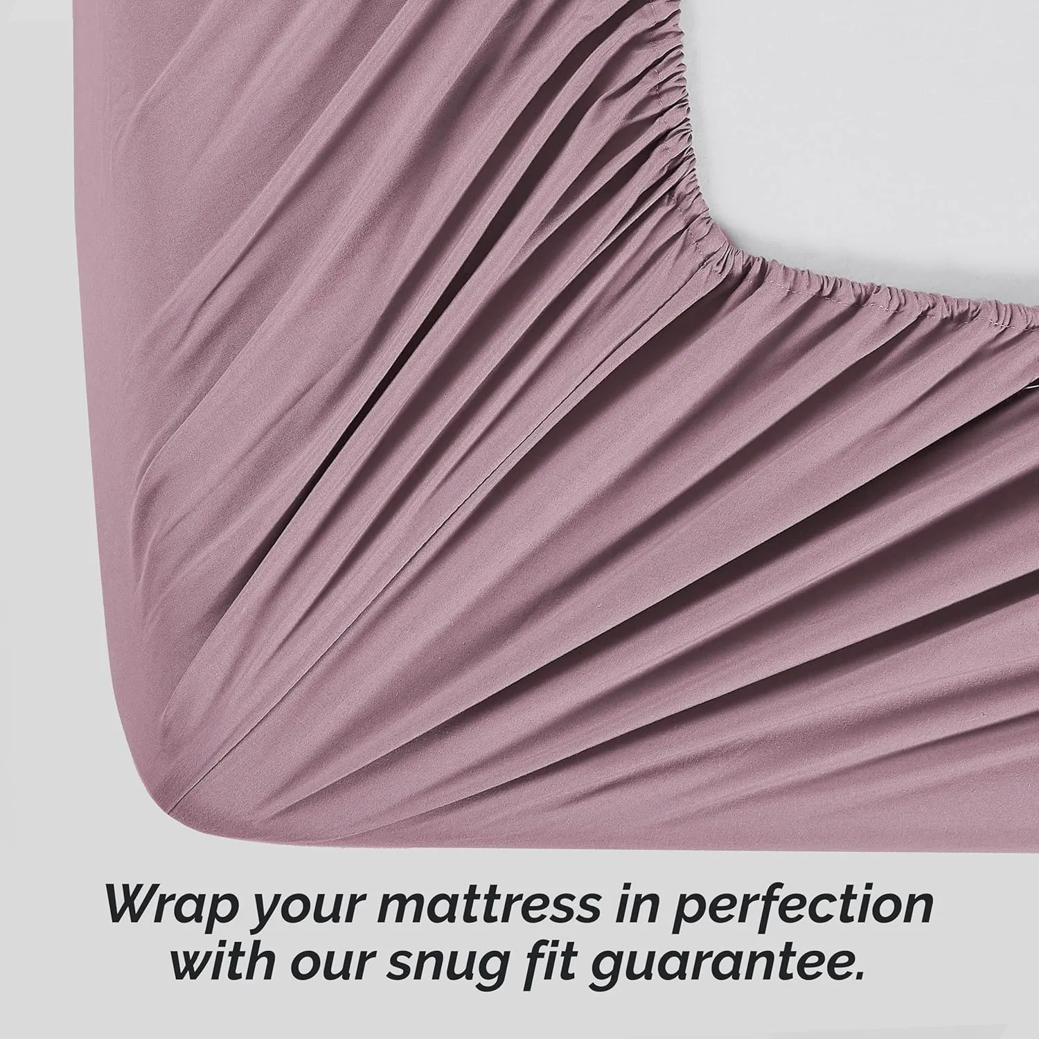 Southshore Fine Living, Inc. Two-Pack Deep Pocket Fitted Sheets, King Size, 21" Deep King Fitted Sheet Only with Extra Depth to Fit Toppers and Deep Mattresses, 2-Pack, Lavender
