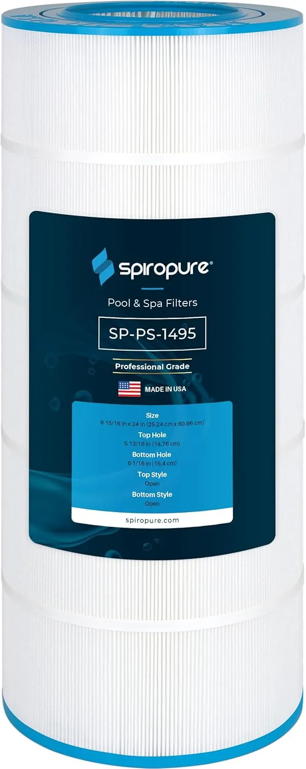 SpiroPure Replacement for Pleatco PJ150 Filbur FC-1495 Unicel C-9478 Jacuzzi Brothers 42-3537-06-R 42-3508-01-R Hot Tub Spa Pool Replacement Cartridge